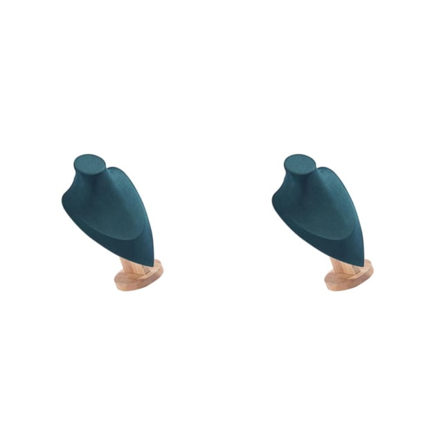 Qarigey Soporte organizador de busto de joyería de maniquí para dormitorio de negocios de mujeres 2piezas Verde oscuro L