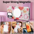 thumbnail image 5 of Hibiscus Seashell Phone Case for iPhone 12 6.1 Inche 2020, Cute Summer Florals Pattern Compatible with Magsafe Matte Protective Case Cover with Screen Protector for Girls Women, 5 of 5