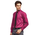 thumbnail image 2 of Premier Mens Premier Poplin Long-Sleeved Formal Shirt, 2 of 3