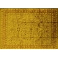 thumbnail image 1 of Ahgly Company Machine Washable Indoor Rectangle Oriental Yellow Industrial Area Rugs, 2' x 3', 1 of 4