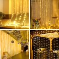 thumbnail image 5 of Cadena de luces LED para cortina con USB, 8 modos, 3, 4 y 6 m, para decoración de bodas, dormitorios, fiestas en el hogar, vacaciones, 2025, 5 of 5
