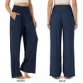 thumbnail image 4 of SOMER Women's Wide Leg Palazzo Lounge Pants with Pockets Light Weight Loose Comfy Casual Pajama Pants, 4 of 10