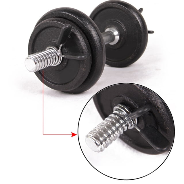 Dumbbell Lock Clip,4Pcs Dumbbell Spring Clip Barbell Spring Collar Clip Barbell Collar Lock Impressive Results