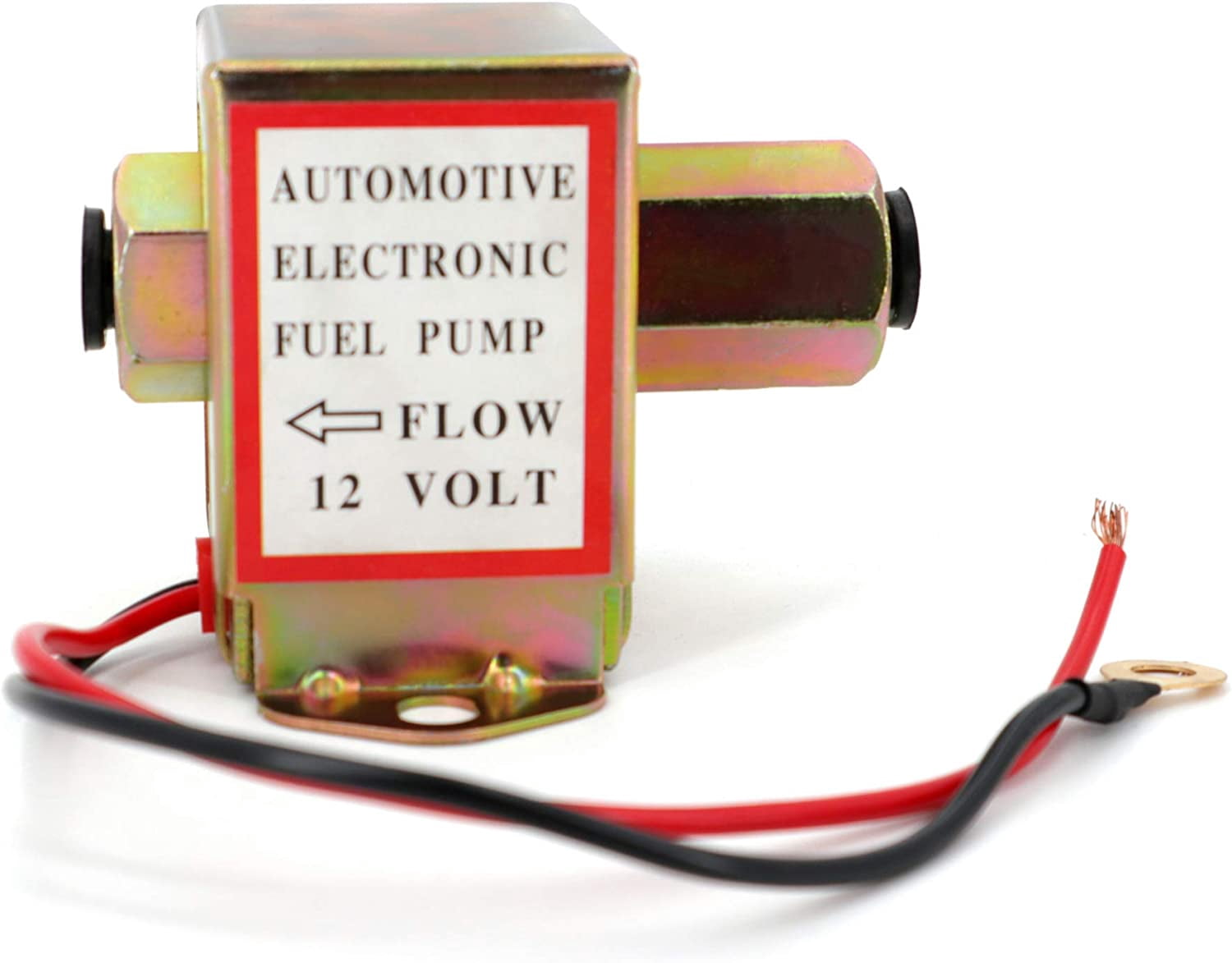 Electric Fuel Pump 12v 4.5-7psi Universal Standard Self Priming Heavy Duty Gas Diesel In-Line In-Tank Electric Fuel Pump With Installation Kit Metal Solid Petro Gasoline or Diesel Engine EP014