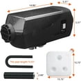 thumbnail image 5 of Jacgood 12V Diesel Air Heater,Digital Display 5KW for Car Trucks Motor-home Boat Bus Can(with LCD Monitor, Tank & Silencer),Black, 5 of 12