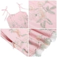 thumbnail image 5 of IBTOM CASTLE Toddler Girls 1950s Vintage Floral Embroidery Swing Dress | Retro Graduation Dress For Birthday Party Wedding Bridesmaid Communion Tulle Dresses, Sweetheart Mesh Pink, 5 of 7