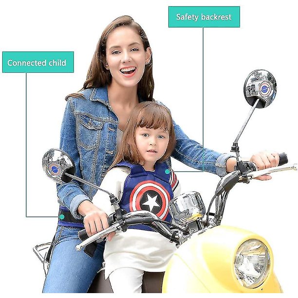 Cinturón de seguridad de motocicleta para niños ajustable multifuncional, cinturón de seguridad para montar a caballo para niños