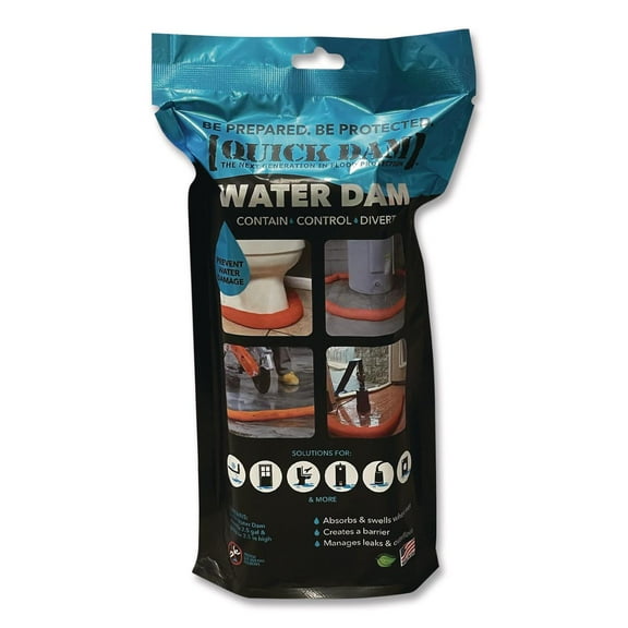 Quick Dam Water Dams, 2.5" x 8 ft x 2.5"