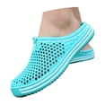 thumbnail image 3 of HNMKIU Mens Slippers Couples Fashion Solid Color Closed Toe Slippers for Men and Women Comfortable Breathable Outdoor Use Mens Shoes Sky Blue,8.5, 3 of 9