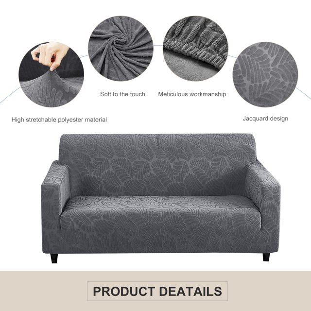 Slipcovers,Oversize Couch Cover with Pillow Slip & Foam for 2 Seater