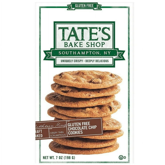 Tate's Bake Shop Cookies Gluten Free Chocolate Chip 7.0 oz Pack of 2