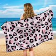 thumbnail image 6 of XYZCANDO Leopard Print Car Seat Towel Cover, Sweatproof Car Cushion Seat Covers Water Resistant Non-Slip for Trucks SUV Cars, 6 of 11