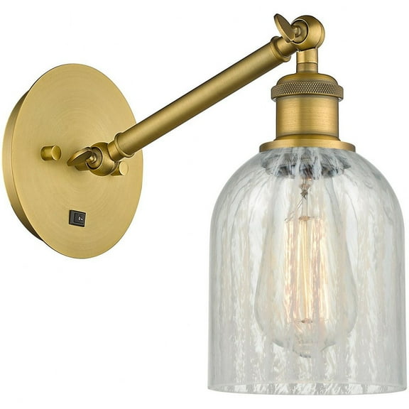 317-1W-BB-G2511-LED-Innovations Lighting-Caledonia - 1 Light Wall Sconce In Industrial Style-11.38 Inches Tall and 5.3 Inches Wide Brushed Brass