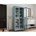 thumbnail image 6 of Palace Imports 100% Solid Wood 32" Bathroom Cabinet with Clear Glass Doors and Adjustable Shelves, 6 of 6