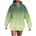 thumbnail image 5 of GEWSEY Womens Neon Print Oversized Hoodies Drawstring Pullover Sweatshirt Trendy Sweater Tops Fall Fashion Clothes (Light Green, M), 5 of 6