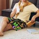 thumbnail image 5 of Balery Mardi Gras3 Pantalones cortos de pijama de punto de algodón para hombre con cinturilla y bolsillos-Large, 5 of 6