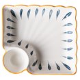 thumbnail image 1 of Bangcool Sushi Dish Ceramic Decorative Vintage Washable Snack Dish Kitchen Dumpling Plate, 1 of 10