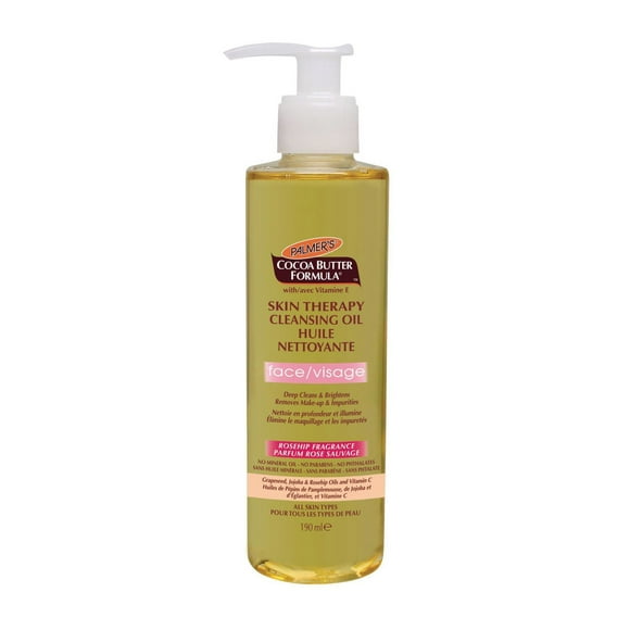 Palmer's® Cocoa Butter Formula® Skin Therapy Cleansing Face Oil, Facial Wash. Deep Cleans & Brightens skin with the power of Pure Cleansing Oils, Cocoa Butter and Vitamin C, 190 ml