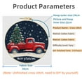 thumbnail image 2 of Merry Christmas Red Truck and Tree DIY Stamped Cross Stitch Kits Easy for Beginners with Hoop 11CT Counted Embroidery Needlepoint Crafts Arts for Handmade Enthusiasts and Home Decor 30x30cm(20), 2 of 8