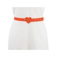 thumbnail image 4 of INSPIRE CHIC Women's Waist Belt Love Heart Belt Buckle Decoration Jeans Dress Orange Fit Waist Girth:70-93cm/27.6-36.6", 4 of 5