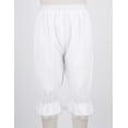 thumbnail image 2 of LiiYii Kids Girls Lolita Bloomers Maid Ruffle Pumpkin Pants Victorian Style Vintage Party Outfit White 4, 2 of 6