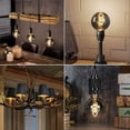 thumbnail image 4 of Diseño vintage decorativo, atmósfera romántica cálida, guía de luz en espiral de ADN, ahorro de energía, amplio uso para decoración, vidrio ámbar blanco cálido, larga vida útil, 3 piezas, 4 of 5