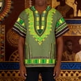 thumbnail image 2 of CONZONE Men's African T-Shirts Short Sleeve T Shirts for Men Casual Crew Neck Traditional Graphic Lightweight Tees Soft Cozy Athletic Tops, 2 of 7