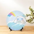 thumbnail image 3 of Lsque Sanrio Pattern Ceramic Decorative Plate Decorative Plates with Display Stand Personalized Porcelain Plate Ceramic Ornaments for Wall Hanging Decoration-6in, 3 of 6