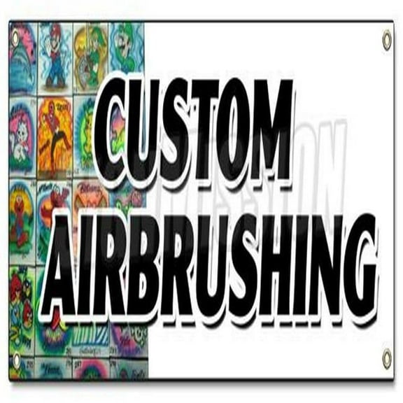 Banner Sign - Custom Airbrushing - Artistic Car Auto Murals Air Brushing