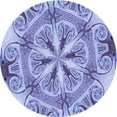 thumbnail image 1 of Ahgly Company Machine Washable Indoor Square Transitional Slate Blue Area Rugs, 3' Square, 1 of 7