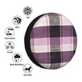 thumbnail image 5 of Multi-Size Car Tire Dust Cover Sunscreen, Corrosion, Dust And Water Keep Spare Tires Clean Lavenderblush Buffalo Plaid Check Tartan Scotland_3 15 Inch, 5 of 8