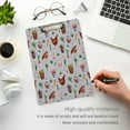 thumbnail image 4 of FMSHPON Rustic Style Plaid ChickensRoosters Clipboard Hardboard Wood Nursing Clip Board and Pull for Standard A4 Letter 13x9 inches, 4 of 7