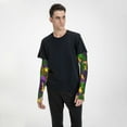 thumbnail image 4 of Kdxio Mardi Gras7 Print UV Sun Protection Arm Sleeves - Tattoo Cover Up - Basketball Arm Sleeve UPF 50 Cooling for Men Women, 4 of 7