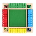 thumbnail image 4 of Wooden Math Dice Game, Family Dice Board Game Mellow Portable Safe Exquisite  For Home For Kid Green Bottom,Red Bottom, 4 of 8