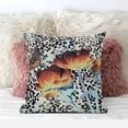 thumbnail image 2 of 18" Three Roses with Butterfly Suede Zippered Pillow with Insert - Orange Yellow, 2 of 5