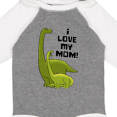 thumbnail image 4 of Inktastic I Love My Mom with Baby and Mommy Brontosaurus Boys or Girls Long Sleeve Baby Bodysuit, 4 of 5