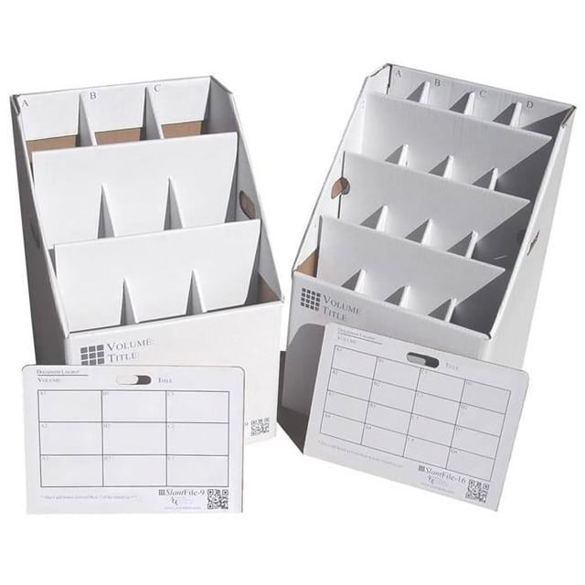 Advanced Organizing Systems SlantFile-16 16 Slot Rolled Document Storage