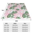 thumbnail image 3 of Honeii Lilies Flowers Print Fleece Blanket - Throw Blanket for Bed, Sofa, Couch, Camping, and Travel , Microplush Ultra Soft Warm Blanket-40"x30", 3 of 7
