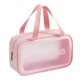 thumbnail image 1 of Bolsa de maquillaje impermeable de PU Scrub, bolsa de almacenamiento de cosméticos portátil de gran capacidad para mujeres, bolsa de artículos de tocador, 1 of 5