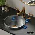 thumbnail image 6 of Karran Usa CCT100SS Cinox 15" Circular Stainless Steel Drop In Bathroom Sink - Stainless, 6 of 7