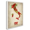 thumbnail image 3 of Trademark Fine Art "Italy Watercolor Map" Canvas Art by Naxart, 3 of 4