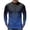 Dark Blue, variant on Abstract Digital Mesh & Gradient Print Long Sleeve Cycling Jersey for Men, Breathable Quick Dry Athletic Top with Half Zip - High Performance Outdoor Running & Training Shirt Red XXL