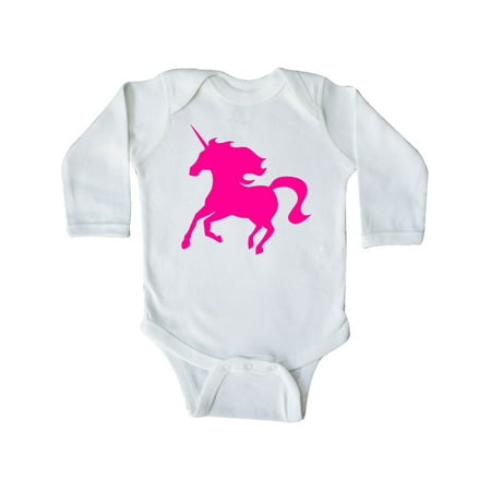 

Inktastic Pink Unicorn Gift Baby Boy or Baby Girl Long Sleeve Bodysuit