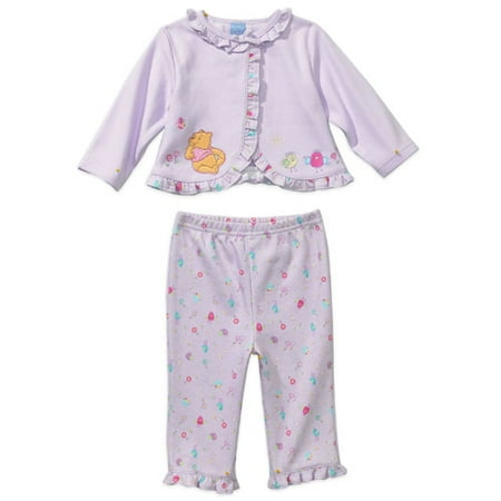 Disney - Winnie the Pooh Ruffled 2-Piece Pant Set - Newborn