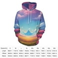 thumbnail image 2 of Dreamy Landscape with Flowers And Clouds Men's Women Vintage 3D Hooded Sweatshirt - All-Season Loose Fit Streetwear, 2 of 6