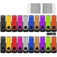 thumbnail image 1 of Unidad flash EASTBULL de 8 GB USB 2.0, paquete de 100 con cordones, 1 of 7