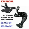 thumbnail image 1 of LTWOO A7 1x 10 Speed Groupset Rear Derailleur Right Shifter GS SGS medium long cage leg compatible for Shimano deore, 1 of 6