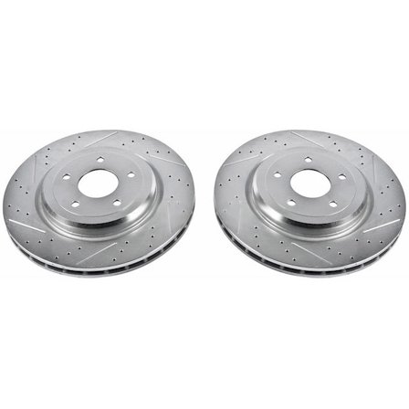 Rear Brake Rotor Set - Compatible with 2006 - 2013 Chevy Corvette 2007 2008 2009 2010 2011 2012