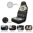 thumbnail image 6 of Yuyamidu Dog Paw Car Seat Covers Front Seats Only 2 PCS Set Aztec Southwest Vehicle Seat Covers for Most Cars SUV Sedan Truck, 6 of 7