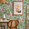 thumbnail image 6 of Tempaper Flamingo Daydream Cactus Rose Tropical Peel and Stick Wallpaper, 20.5" x 16.5', 6 of 7